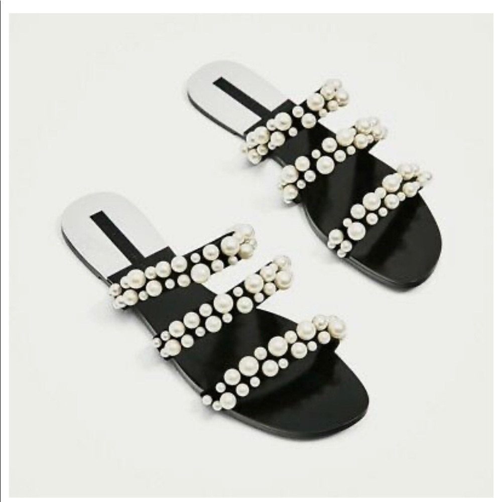 Zara Pearl Sandals